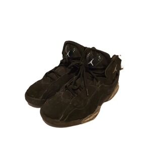 Nike Air Jordan True Flight Hi-Top Black Basketball Shoes 342964-010 Men's 12